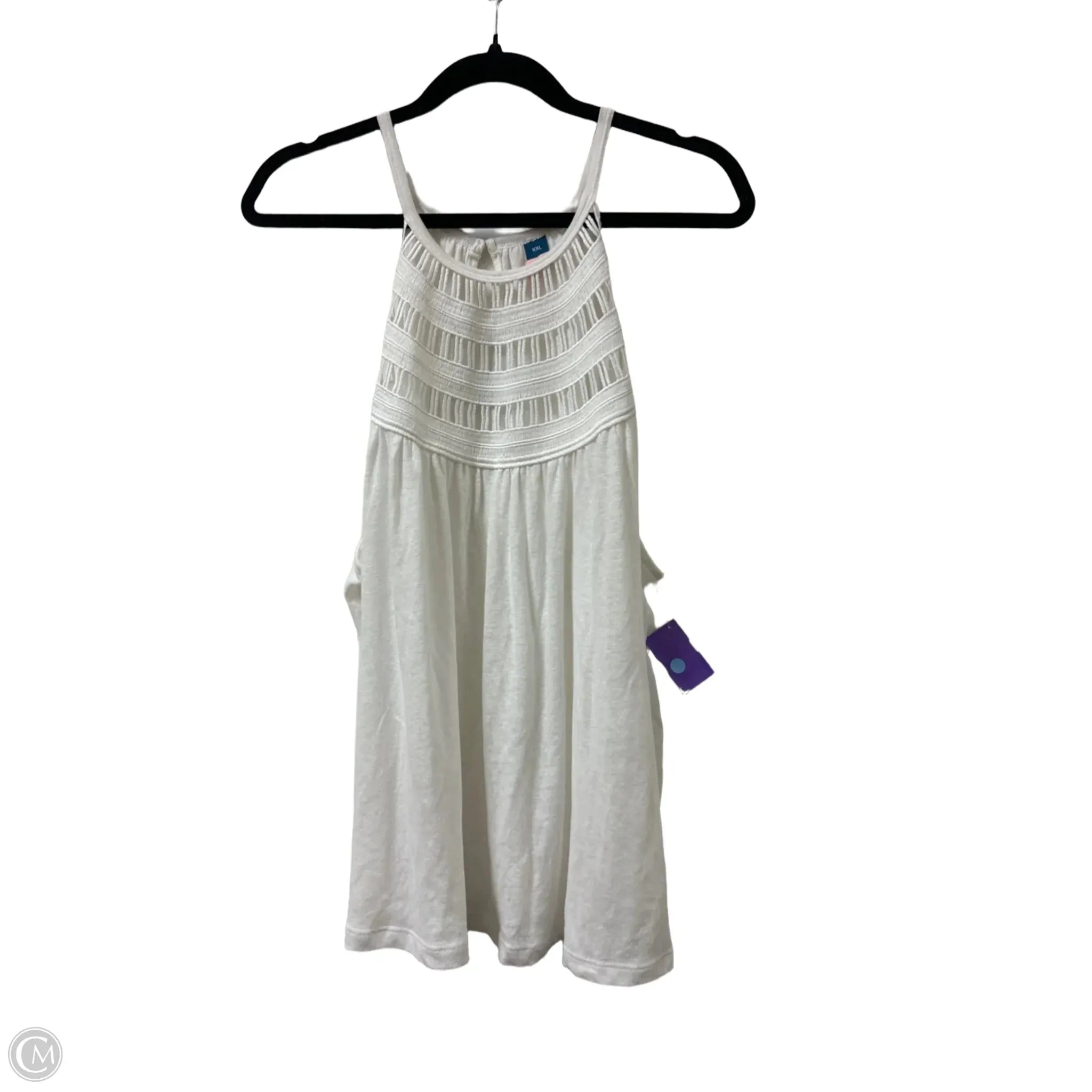 Top Sleeveless By Old Navy In White, Size: 1x