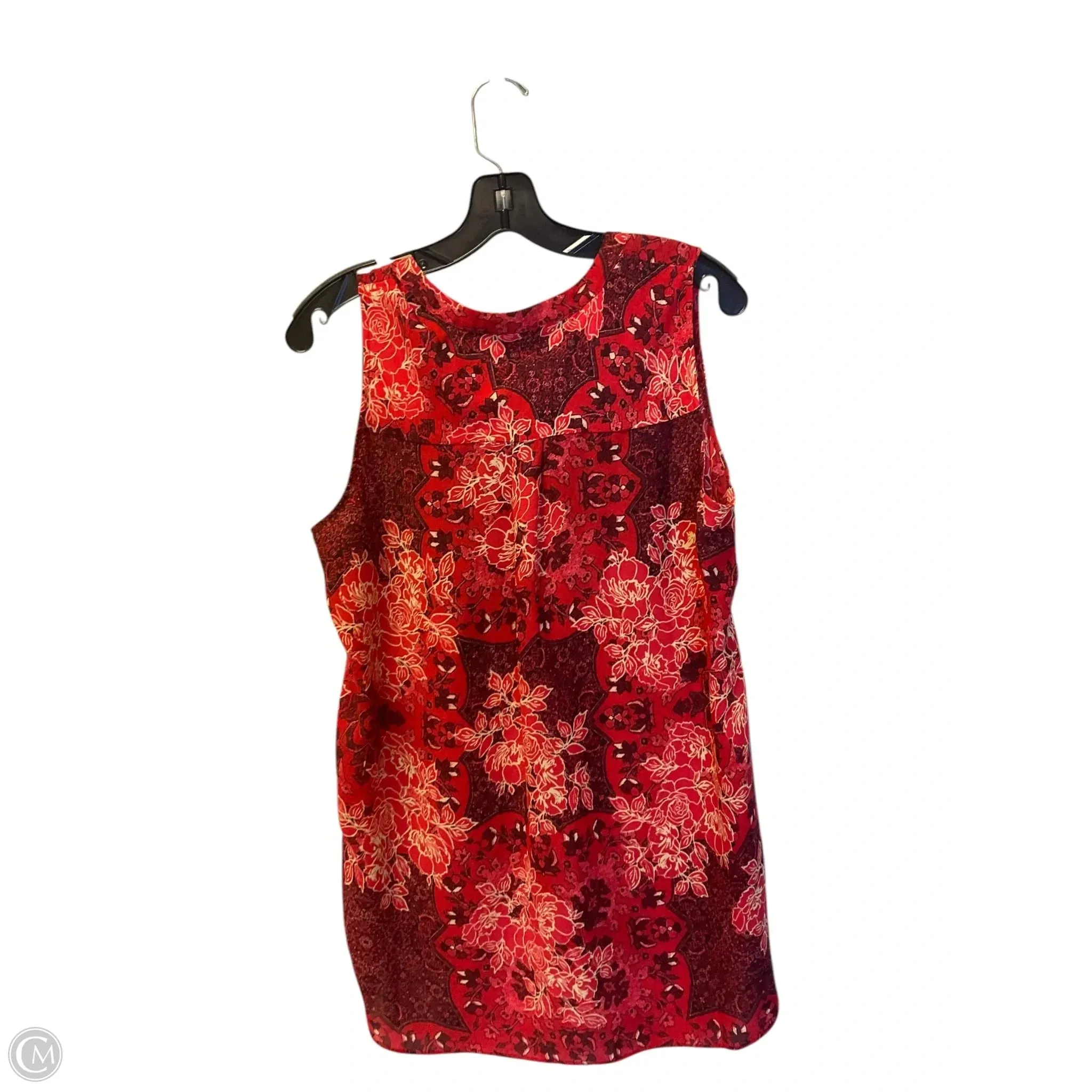 Top Sleeveless By Rose And Olive In Red, Size: L