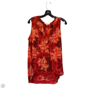 Top Sleeveless By Rose And Olive In Red, Size: L