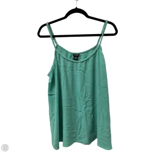 Top Sleeveless By Torrid In Green, Size: 3x