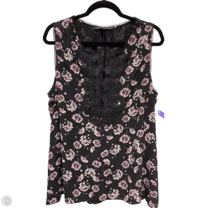 Top Sleeveless By White House Black Market In Black & Purple, Size: 1x