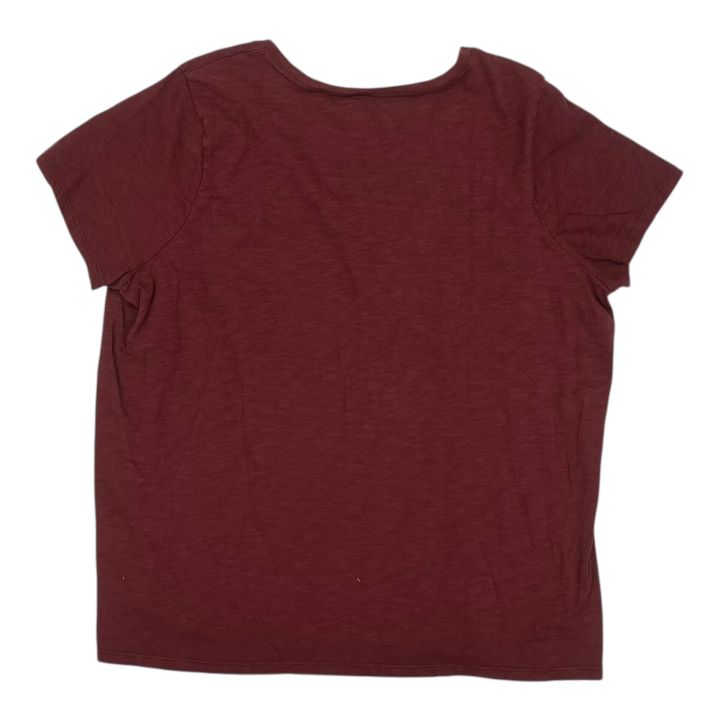 Top Ss By Maurices In Maroon, Size:2X
