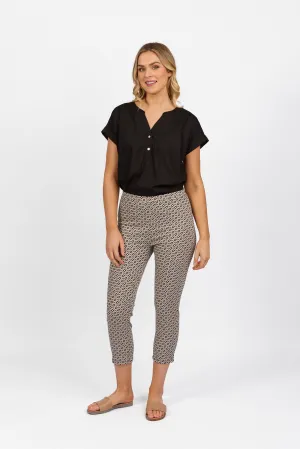 Vassalli - 7/8 Skinny Leg Cotton Pull-on Pant - 271LW - Sahara - 50% Off