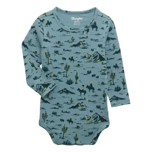 Wrangler Boys Blue Desert Onesie