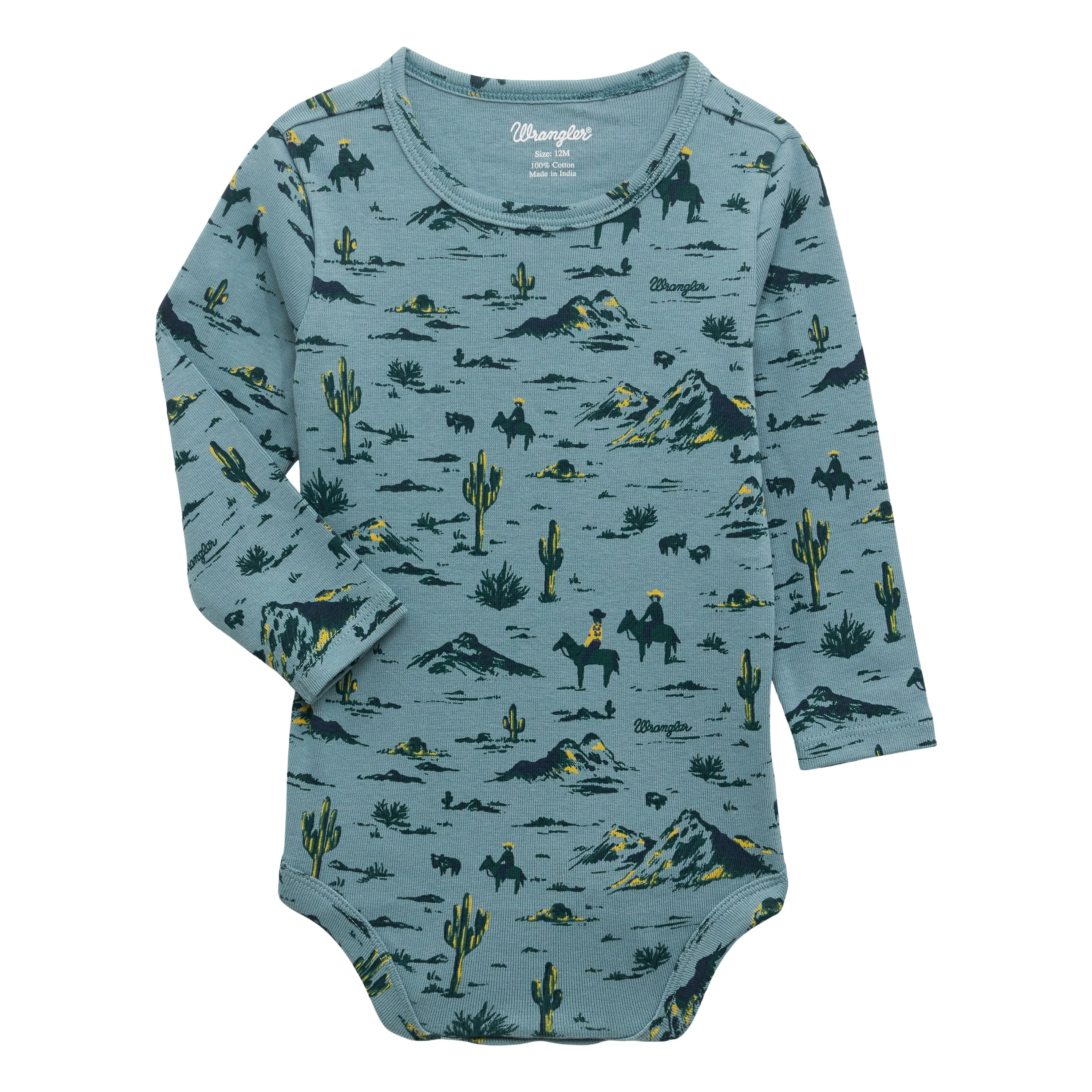 Wrangler Boys Blue Desert Onesie