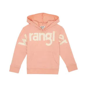 Wrangler Kid's Pink Logo Hoodie