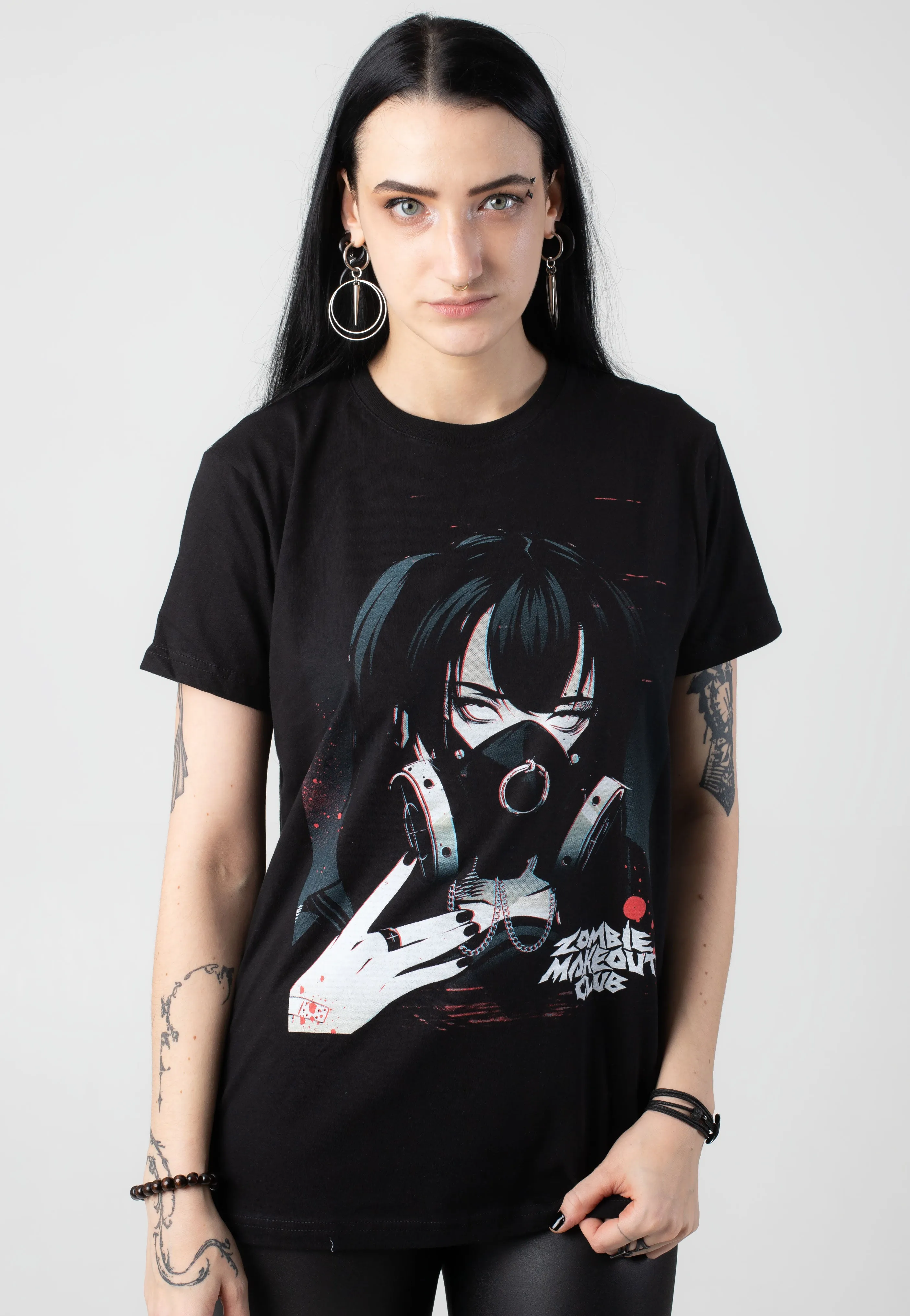 Zombie Makeout Club - Gas Mask - T-Shirt