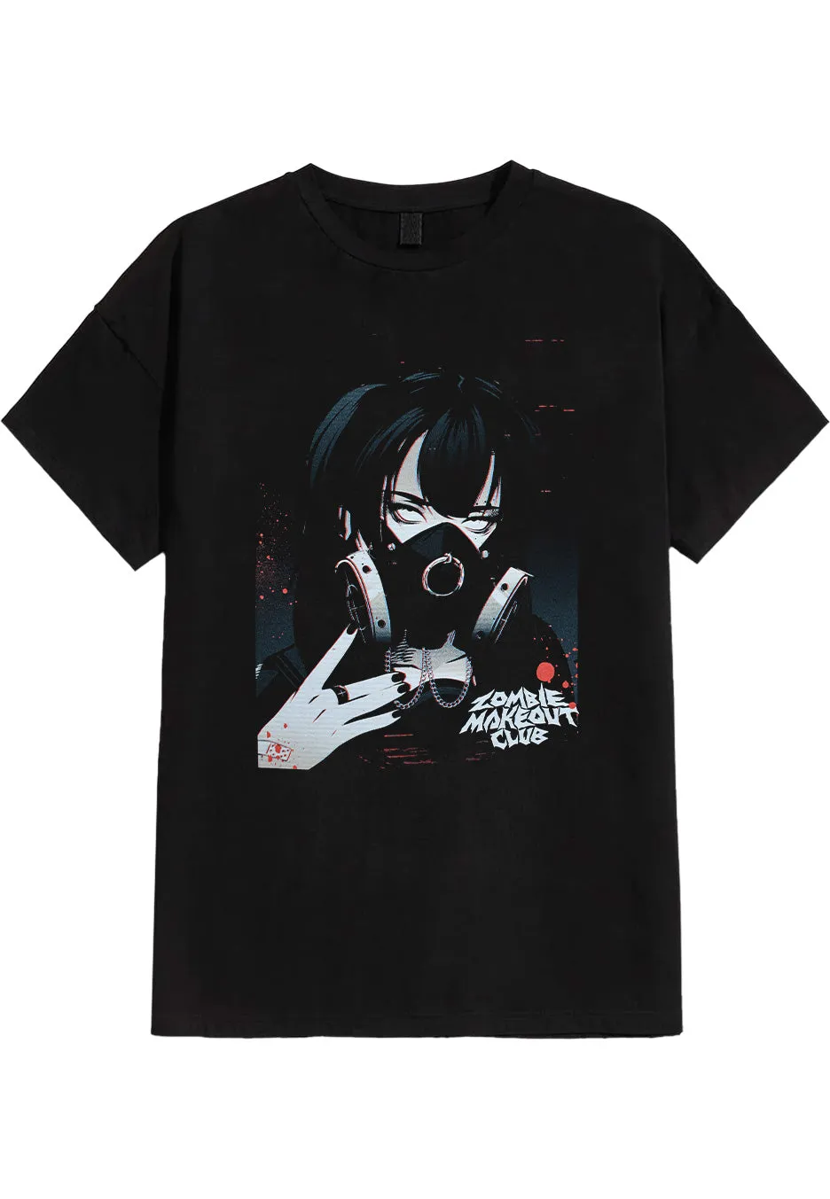 Zombie Makeout Club - Gas Mask - T-Shirt