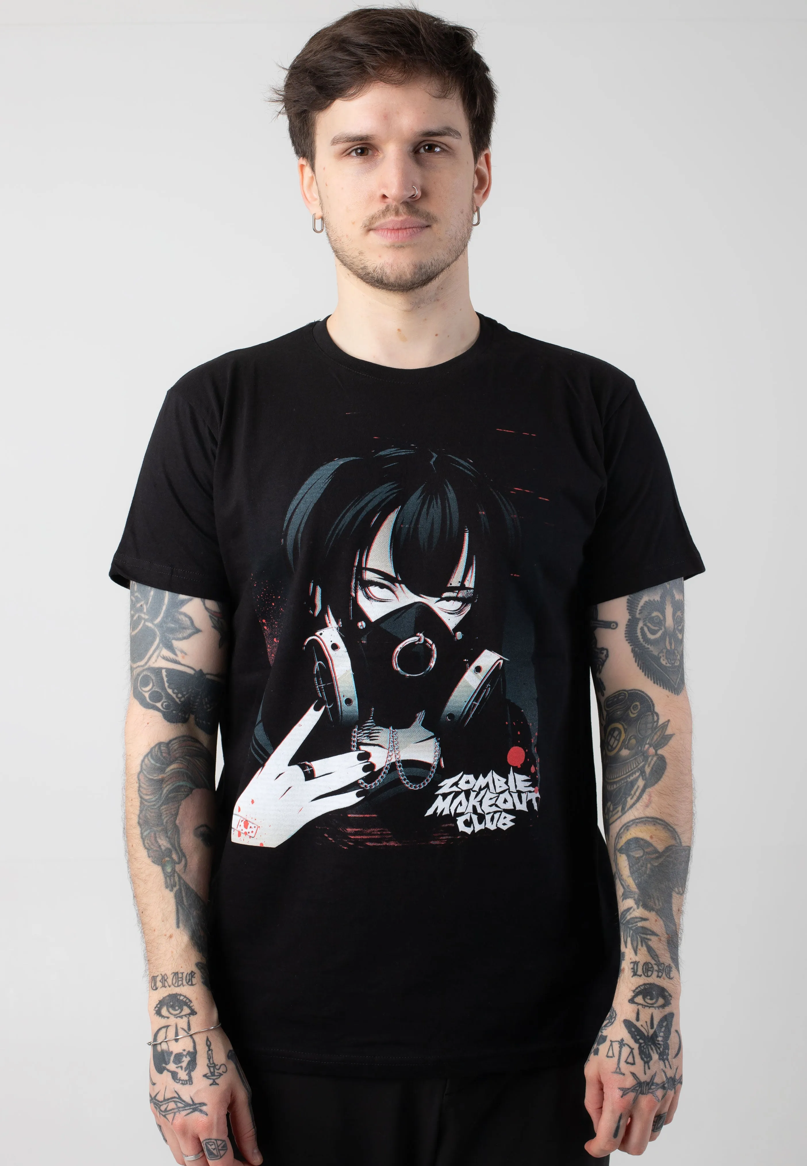 Zombie Makeout Club - Gas Mask - T-Shirt